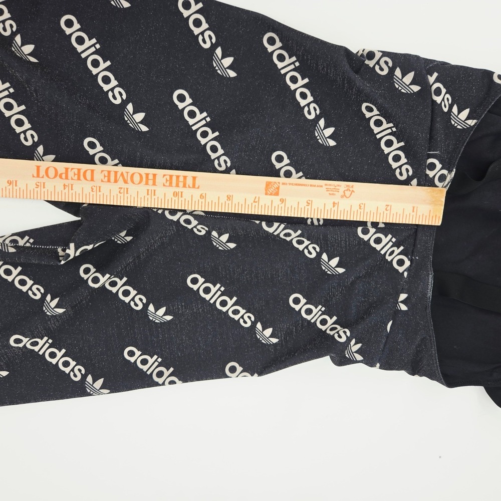 Adidas‎ Originals Women's Logomania Monogram Print Catsuit Jumpsuit Black XS - Picture 12 of 14